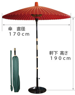 野点傘のサイズ