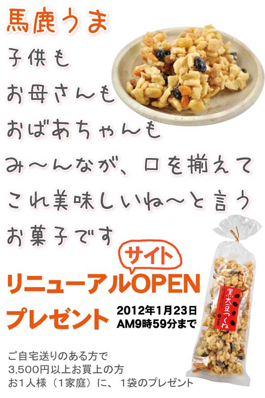 サイトリニューアルプレゼント